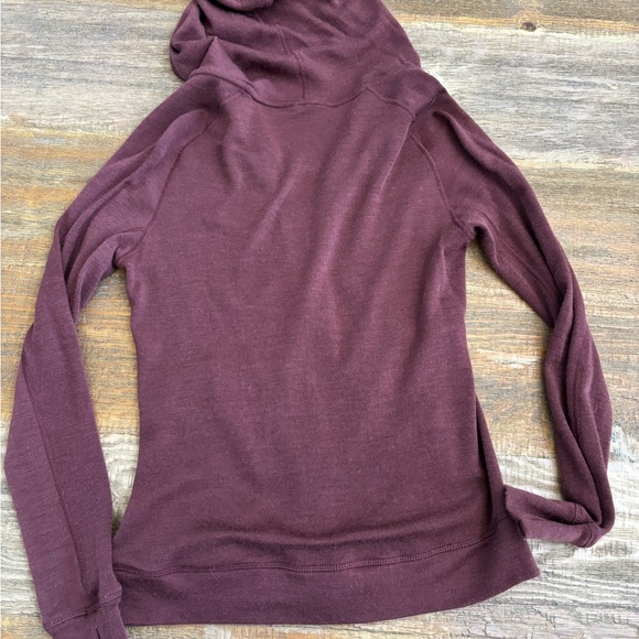 Woolly Womens zip up  Burgundy Hoodie size Small - Picture 4 of 9